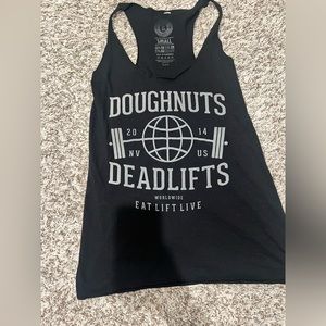 doughnuts and deadlifts tank
